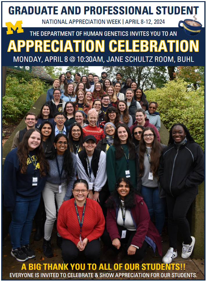 Graduate and Professional Student National Appreciation Week April 8